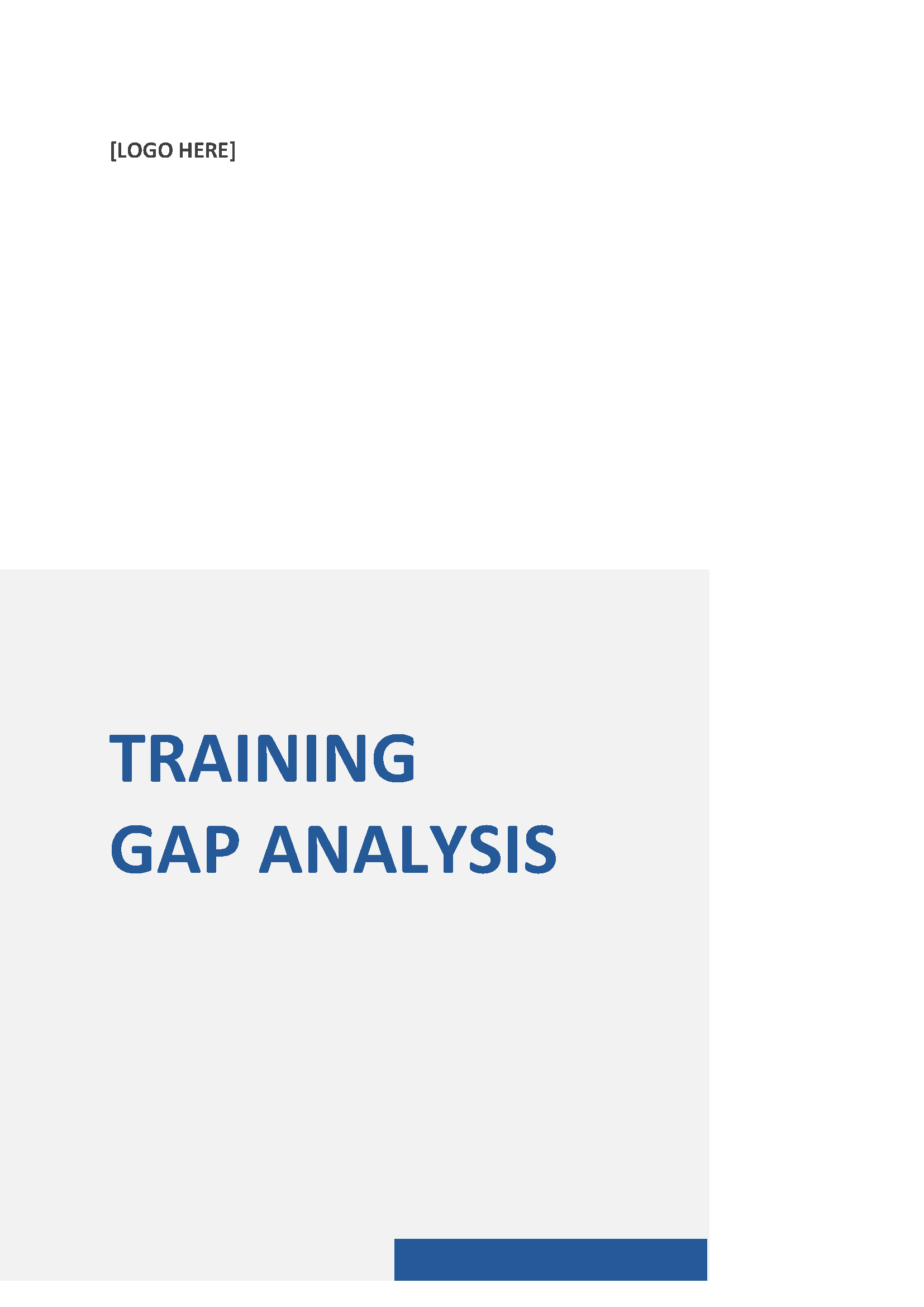Training Gap Analysis